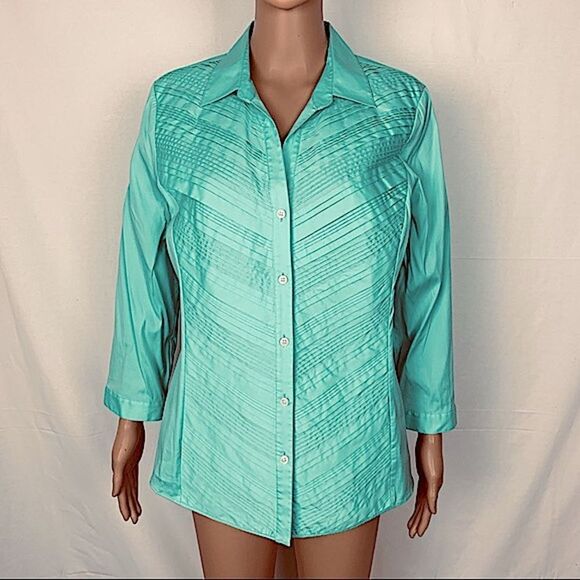 Lafayette 148 Pleated Blouse - Picture 1 of 6